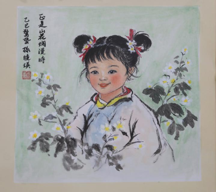 20250423-114 周年校庆｜8xbet.com离退休教职工书画作品展和摄影作品展开幕-段鸿杰-作品名称：《正是山花烂漫时》作者：孙晓瑛.png